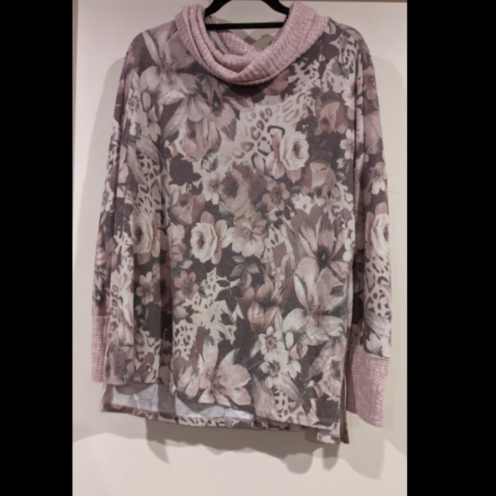 White Birch Floral Sweater
